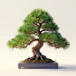 bonsai spruce!! tree but minimalistic concept art by frank stella gilleard james whalen tom, colorful, soft light, trending on artstation, minimalism