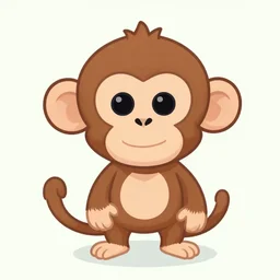 monkey digital art cartoon portrait
