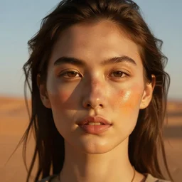 heat of the desert, that settels on my face