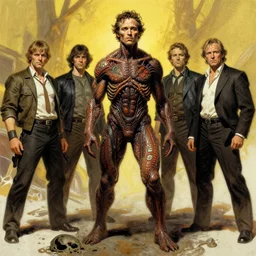 the thing matthew mcconaughey john carpenter by stanley artgerm lau, wlop, the thing alien assimilation, metamorphose, rossdraws, frank frazetta, andrei riabovitchev, marc simonetti