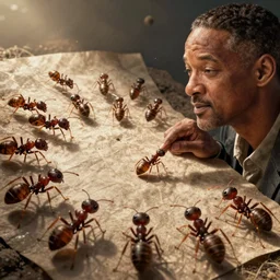 extremely detailed murder plan of Will Smith from an ants perspective
