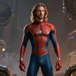 skinny male looks like jesus wearing spiderman suit realistic 4k octane beautifully detailed render, 4k post-processing, highly detailed, intricate complexity, epic composition, magical atmosphere, cinematic lighting, masterpiece, ultra hd