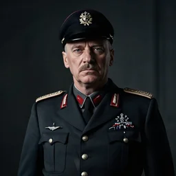 super realistic art himmler became the fuhrer of the third reich, deep shadows, deep color, muted gamma, slightly dark colors, cinematic lighting, super detailing, digital art, 8 k resolution, sharp focus, quality rendering, a masterpiece