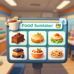 screenshot of microsoft food simulator, 8K, HD, high resolution, high detailed