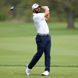 high quality photo of drake golfing in preppy outfit. drake. drake. drake