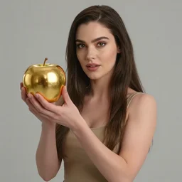 film still of eris, discordia, holding an apple made of reflective gold!!! gold metal apple, in the new eternals movie, goddess of chaos, god's rays highly detailed, vivid color, cinematic lighting, perfect composition, 8 k, rule of thirds