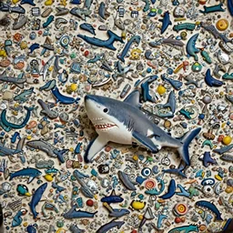 shark, a mini super dollfie of a shark, doll, detailed product photo