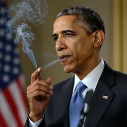 Obama smoking
