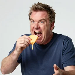 jeremy clarkson screaming angry while trying to eat melted cheese
