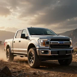 Ford F150, an epic fantasy, dramatic lighting, cinematic, establishing shot, extremely high detail, photorealistic, cinematic lighting, artstation, by simon stalenhag, horizon forbidden west
