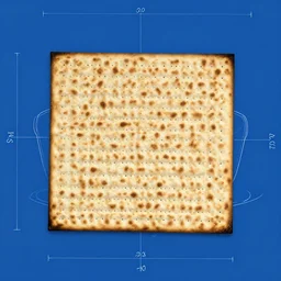 blueprint of a passover matzah