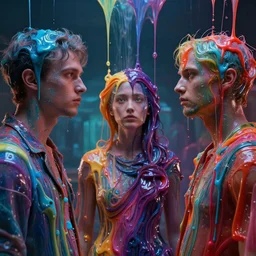 photorealistic dramatic psychedelic liquids people render, colorful, atmosphere cinematic, by wlop, by ilyu kuvshinov, super detailed, unreal engine 5, octane render, vfx, houdini, 8 k, super realistic