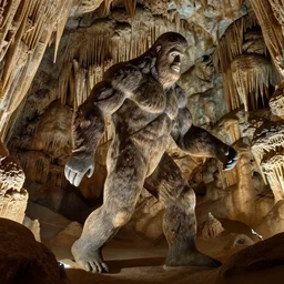 bigfoot inside Carlsbad Caverns, nature photography