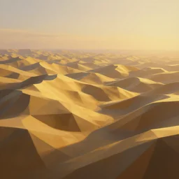 a hyper - detailed 3 d render like a oil painting of the low - polygon hills in the golden light of dawn, surrealism!!!!! surreal concept art, lifelike, photorealistic, digital painting, aesthetic, smooth, sharp focus, artstation hd, by greg rutkowski, tyler edlin, valentina remenar and asher duran,