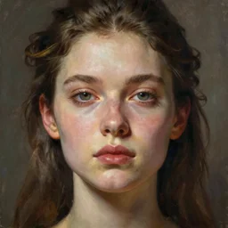 symmetry!! the portrait of the absurdly beautiful woman, octane render, symmetrical face!!, single character!! maximalist details, octane render, trending in cgsociety, a beautiful painting by gerald brom, peter mohrbacher, sophie anderson