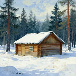 [ a log cabin in the forest ] [ van gogh ] [ tundra ]
