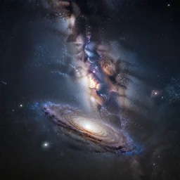 a photo of the milkyway from the nasa, photorealistic galaxy picture, made by hieronymus bosch, nebulosa, meteors, trending on flickr