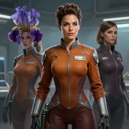 epic professional digital airbrush art of female brazilian starship mechanic, by leesha hannigan, iris van herpen, joelle jones, artstation, cgsociety, wlop, epic, realistic, gorgeous, detailed, cinematic, masterpiece
