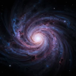 Cosmic rendition of viewing down the well of eternity