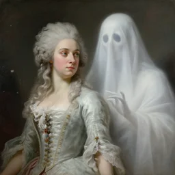valkyrie and ghost duo, stoic, fading to fragments, light dust, magnificent, hyperdetailed, theatrical, close up shot, composition, masterpiece, painted by jean honore fragonard and greg rutkowski and rob alexander