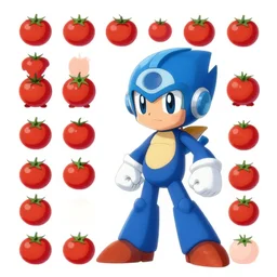 megaman + tomato spritesheet