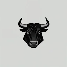 bull, modern minimalist e - sports logo of a bull company, modern, simple, high quality, high - end