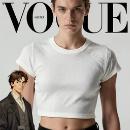 vogue magazine, elle magazine, ilya kuvshinov, john singer sargent, anime, trending on artstation, intricate, crop top