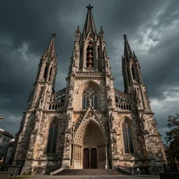 church in hell, 8k, ultra detailed