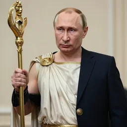 vladimir putin as a greek god, by greg rutkowski