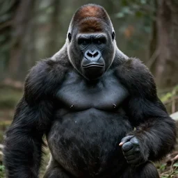 still of a gorilla as Scarface (1983)