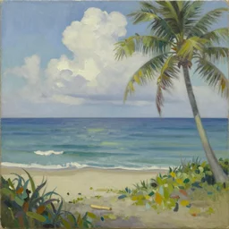 The last day in paradise, oil on canvas, 1973