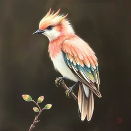 a beautiful painting of a bird, by zhangda qian painting