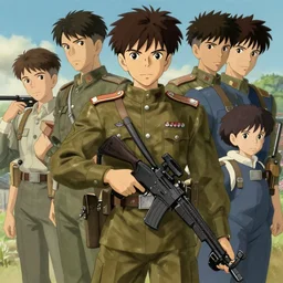 ukranian soldier, shinkai makoto studio ghibli studio key hideaki anno sakimichan stanley artgerm lau rossdraws james jean marc simonetti elegant highly detailed digital painting artstation pixiv