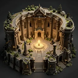 dungeon cutaway, detailed fantasy art
