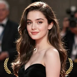 beautiful woman showing off her beauty on a show