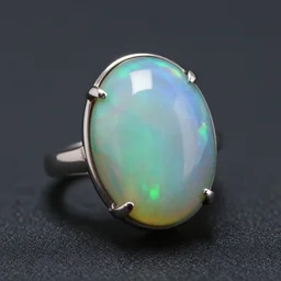 a boulder - opal ring