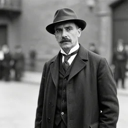 a time traveler, black and white historical picture, 1 9 2 0,