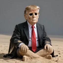 donald trump as death from sandman, goth chic, soft lighting, unreal engine, 8 k, kinkade, photography