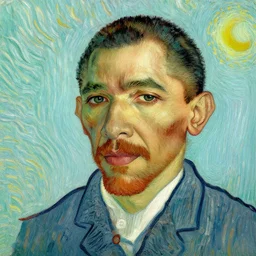 Barack Obama Self-portrait without a beard by Vincent van Gogh