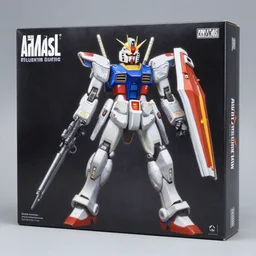 high quality painting of gundam box art, studio lighting, very detailed, unreal engine, professional lighting, good composition, rule of thirds, hot toys,