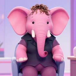 a pink elephant as a guest in the oprah winfrey show