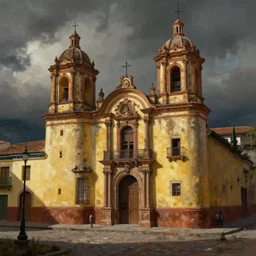 bogota, colombia, painted by thomas cole, with dramatic lighting, concept art, matte painting, 8 k, highly detailed, artstation