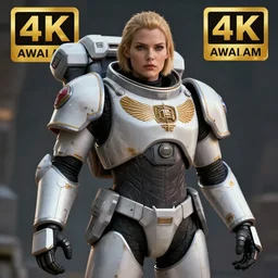 photo of a very beautiful!! woman space marine, highly detailed, 4 k, hdr, smooth, sharp focus, high resolution, award - winning photo
