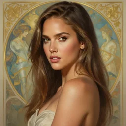 beautiful digital painting jessica alba the thing with high detail, 8 k, stunning detail, photo by artgerm, greg rutkowski and alphonse mucha, unreal engine 5, 4 k uhd