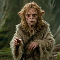 film still of jordan peterson as gollum in the lord of the rings : the two towers movie ( 2 0 0 2 )