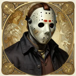 jason voorhees, creepy, intricate, elegant, highly detailed, digital painting, artstation, concept art, smooth, sharp focus, illustration, art by artgerm and greg rutkowski and alphonse mucha