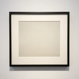 a picture frame hanging on the wall, a minimalist painting by kume keiichiro, pixiv, temporary art, skeuomorphic, ultra hd, sabattier filter