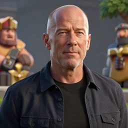 portrait bruce willis, octane render, detailed, brawl stars, unreal engine 5, cinema 4 d cinematic, artstation, greg rutkowski, clash of clan, clash royal