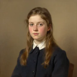 A decent young gril portrait by Archibald Thorburn.
