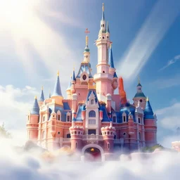 a beautiful artwork illustration, disneyland, volumetric fog, godrays, high contrast, high contrast, high contrast, vibrant colors, vivid colors, high saturation, by Greg Rutkowski and Jesper Ejsing and Raymond Swanland, featured on artstation, wide angle, vertical orientation